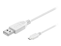 MicroConnect USB 2.0 USB-kabel 5m Hvid