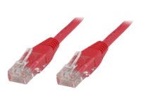 MicroConnect CAT 6 Ikke afskærmet parsnoet (UTP) 25m Netværkskabel Rød