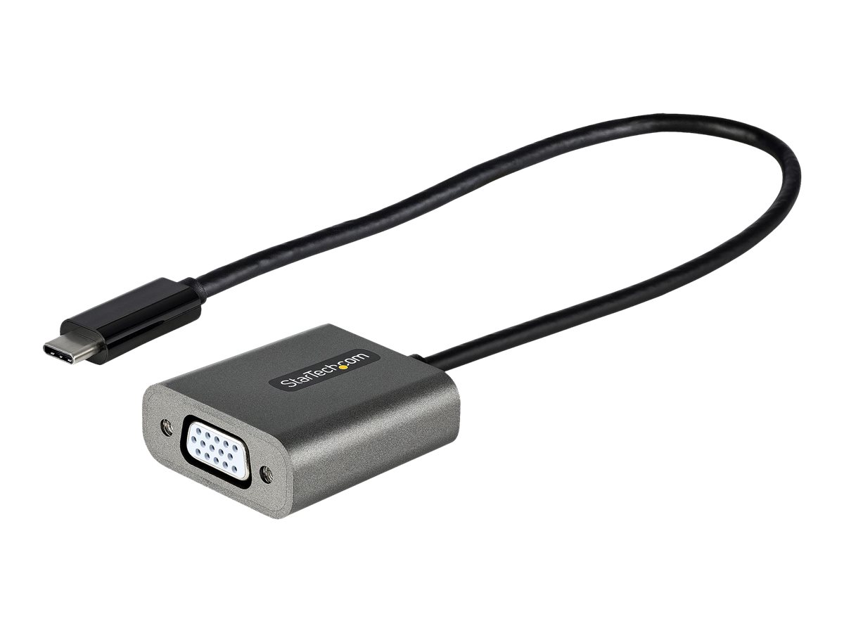 StarTech.com USB C to VGA Adapter, 1080p USB Type-C to VGA Adapter