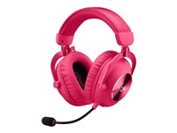 Logitech G Pro X 2 Trådløs Kablet Høretelefoner Rød