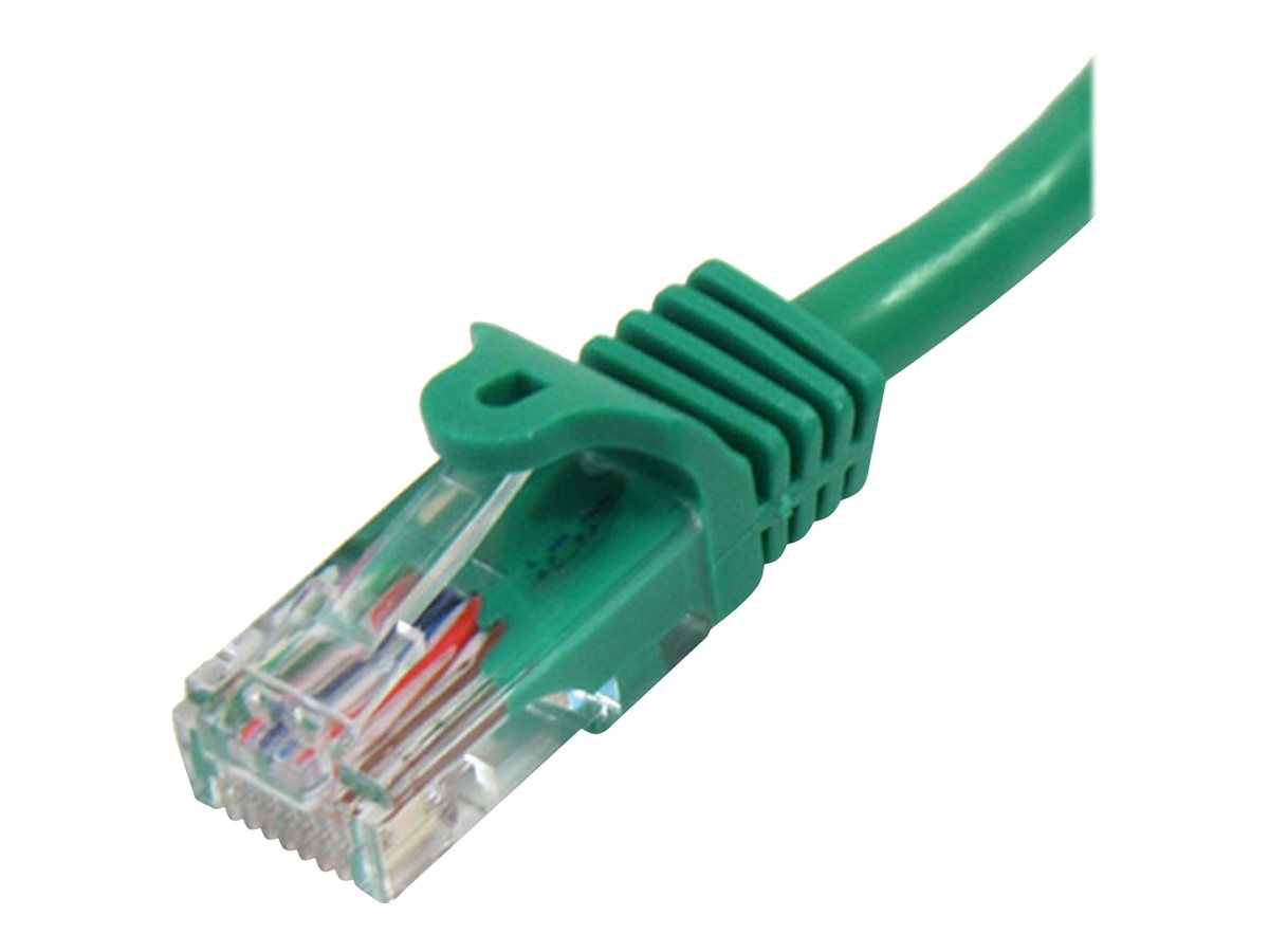 Startech 3m Green Cat5e / Cat 5 Snagless Patch Cable patch cable 3 m Product shot Close-up 75550