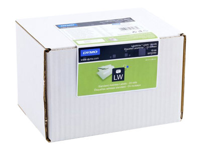 DYMO LabelWriter Address address labels 3120 label(s) 28 x 89 Package view Left-angle 79175