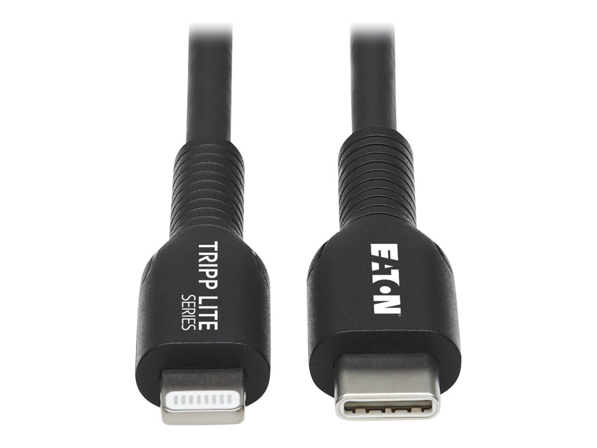 Eaton Tripp Lite Series USB-C to Lightning Sync/Charge Cable (M/M), MFi Certified, Black, 2 m (6.6 ft.)