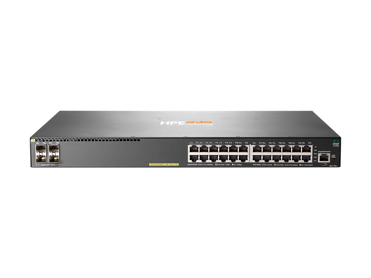 HPE Aruba 2930F 24G PoE+ 4SFP+ Switch