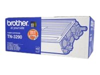 Brother TN3290 High Yield black original toner Package view Right-angle 76425