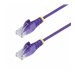 StarTech.com 10ft Purple Slim CAT6 Ethernet Cable, Snagless, 28AWG, LSZH