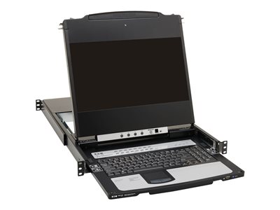 Eaton Tripp Lite Series DisplayPort KVM Console Switch 16-Port 17in LCD Dual Rail 1URM