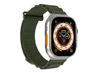 Puro Visningsløkke Smart watch Grøn Rustfrit stålkrog Nylonstof