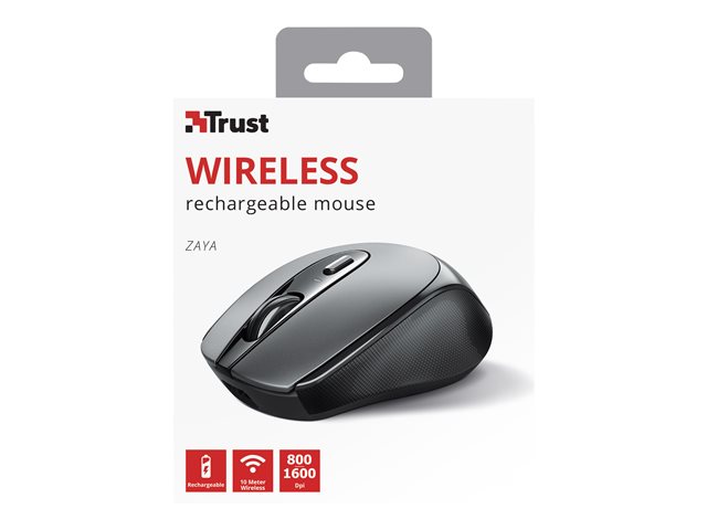 TRUST Souris sans fil ZAYA rechargeable