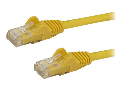 StarTech.com 6ft CAT6 Ethernet Cable, 10 Gigabit Snagless RJ45 650MHz 100W PoE Patch Cord, CAT 6 10GbE UTP Network Cable w/Strain Relief, Yellow, Fluke Tested/Wiring is UL Certified/TIA