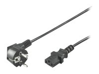 MicroConnect Strøm IEC 60320 C13 Strøm CEE 7/7 Sort 5m Strømkabel