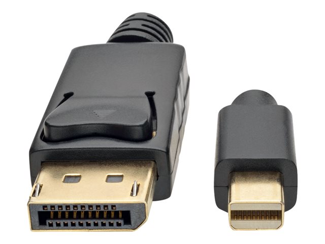 Tripp Lite Mini DisplayPort to DisplayPort 4K @ 60 Hz Adapter Cable (M/M), 4096 x 2160 (4K x 2K), mDP to DP 1.2, Black, 6 ft - DisplayPort cable - DisplayPort (M) to Mini DisplayPort (M) - 1.83 m - latched, 4K support - black