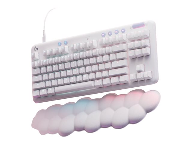 Logitech G G713 - klávesnice - bez numerické klávesnice - AZERTY - francouzská - bílá Vstupní zařízení – foto 4