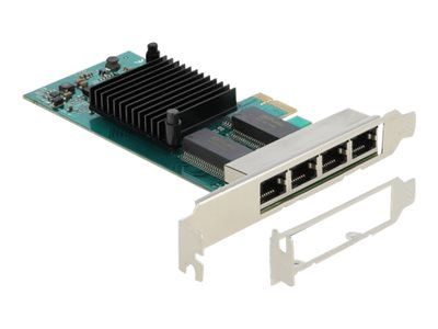 DELOCK PCI Express x1 Karte 4x RJ45 i350 Netzwerk-Zubehör
