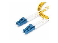 StarTech.com 1m (3.3ft) LC to LC (UPC) OS2 Single Mode Duplex Fiber Optic Cable, 9/125µm, Laser Optimized, 10G, Bend Insensitive, Low Insertion Loss - LSZH Fiber Patch Cord (SMDOS2LCLC1M)