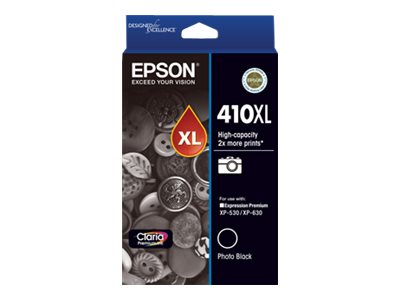 Epson 410XL XL photo black original ink Package view Front 79225