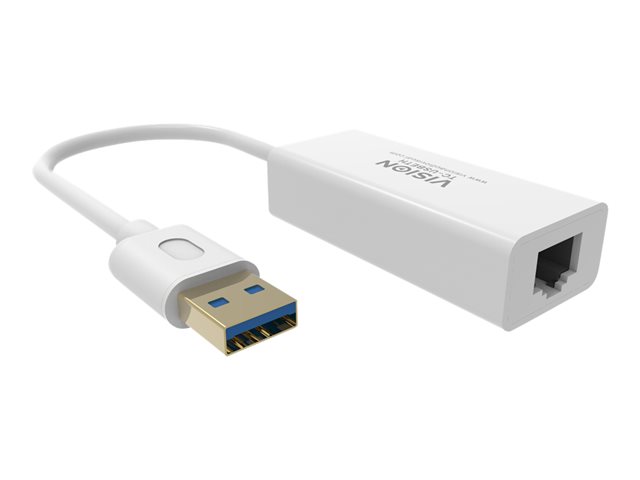 Image of Vision TC-USBETH - network adapter - USB 3.0 - Gigabit Ethernet x 1