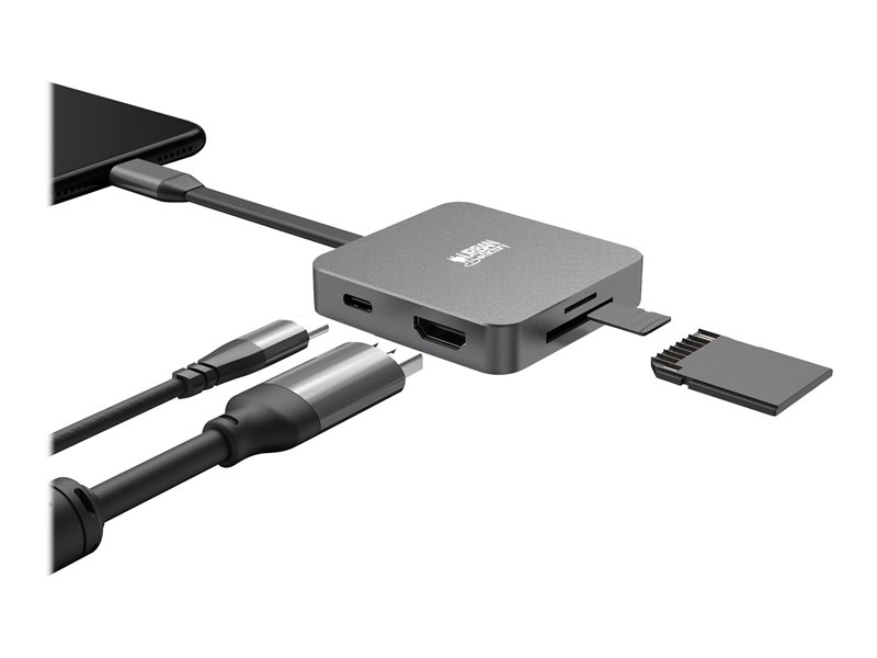 Urban Factory Hubee Light - station d\'accueil - USB-C 3.1 - HDMI