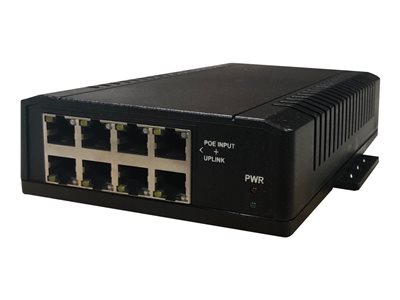 Tycon Power TP-SW8 Series TP-SW8-NC Switch unmanaged 7 x 10/100 (PoE) + 1 x 10/100 (uplink) 