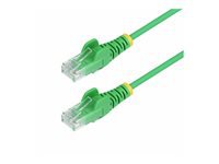 StarTech.com 25ft Green Slim CAT6 Ethernet Cable, Snagless, 28AWG, LSZH