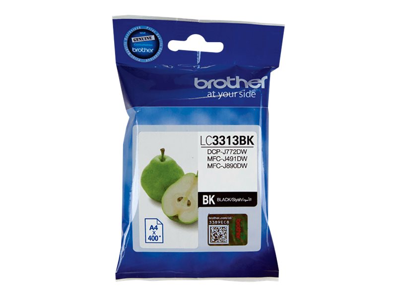 Brother LC3313BK black original ink Package view Front 80460