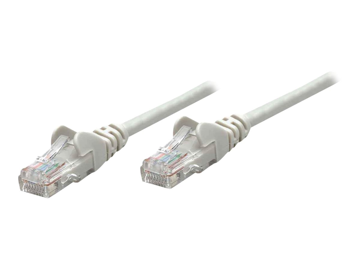 NTELLINET NETWORK SOLUTIONS CAT5E UTP NETWORK PATCH CABLE, 2 FT (0.6 M), GRA