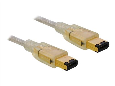 DELOCK FireWire-Kabel FW400 6Pin -> FW400 6Pin St/St 3.00m Firewire-Kabel