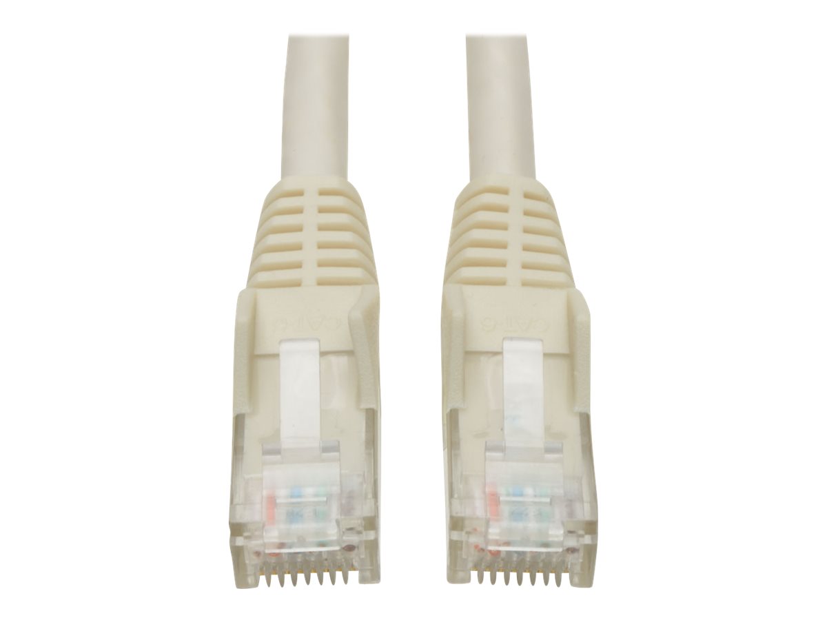 Eaton Tripp Lite Series Cat6 Gigabit Snagless Molded (UTP) Ethernet Cable (RJ45 M/M), PoE, White, 15 ft. (4.57 m)