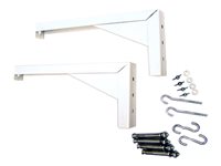 Elite ZVMAXLB12-W - Mounting component (angle brackets) - for projection screen - white (pack of 2)