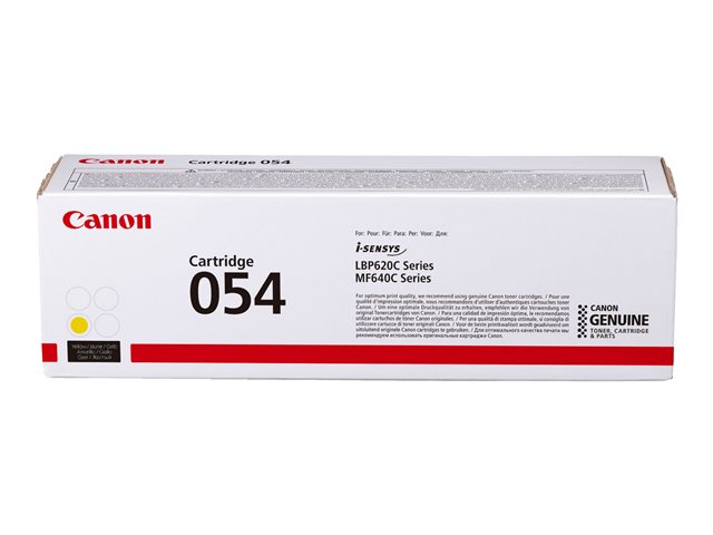 Canon 054 H High Capacity Yellow Original Toner Cartridge