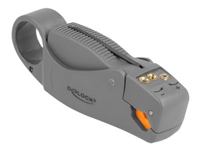 DELOCK Abisolierwerkzeug für Koaxialkabel mit 3 Klingen