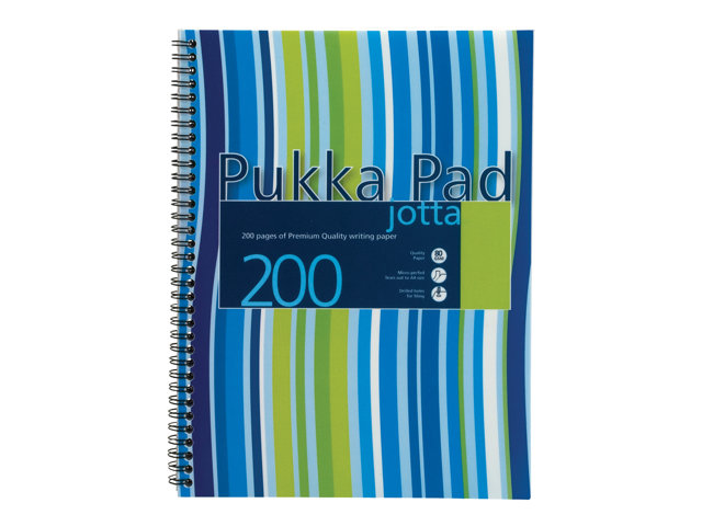 Pukka Pad Stripes Jotta Notepad A4 200 Pages