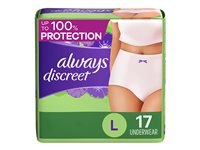 Always Discreet Underwear Maximum - Large - 17's