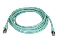 Startech 3m CAT6A Ethernet Cable, 10 Gigabit Shielded Snagless RJ45 100W PoE Patch Cord, CAT 6A 10GbE STP Network Cable w/Str