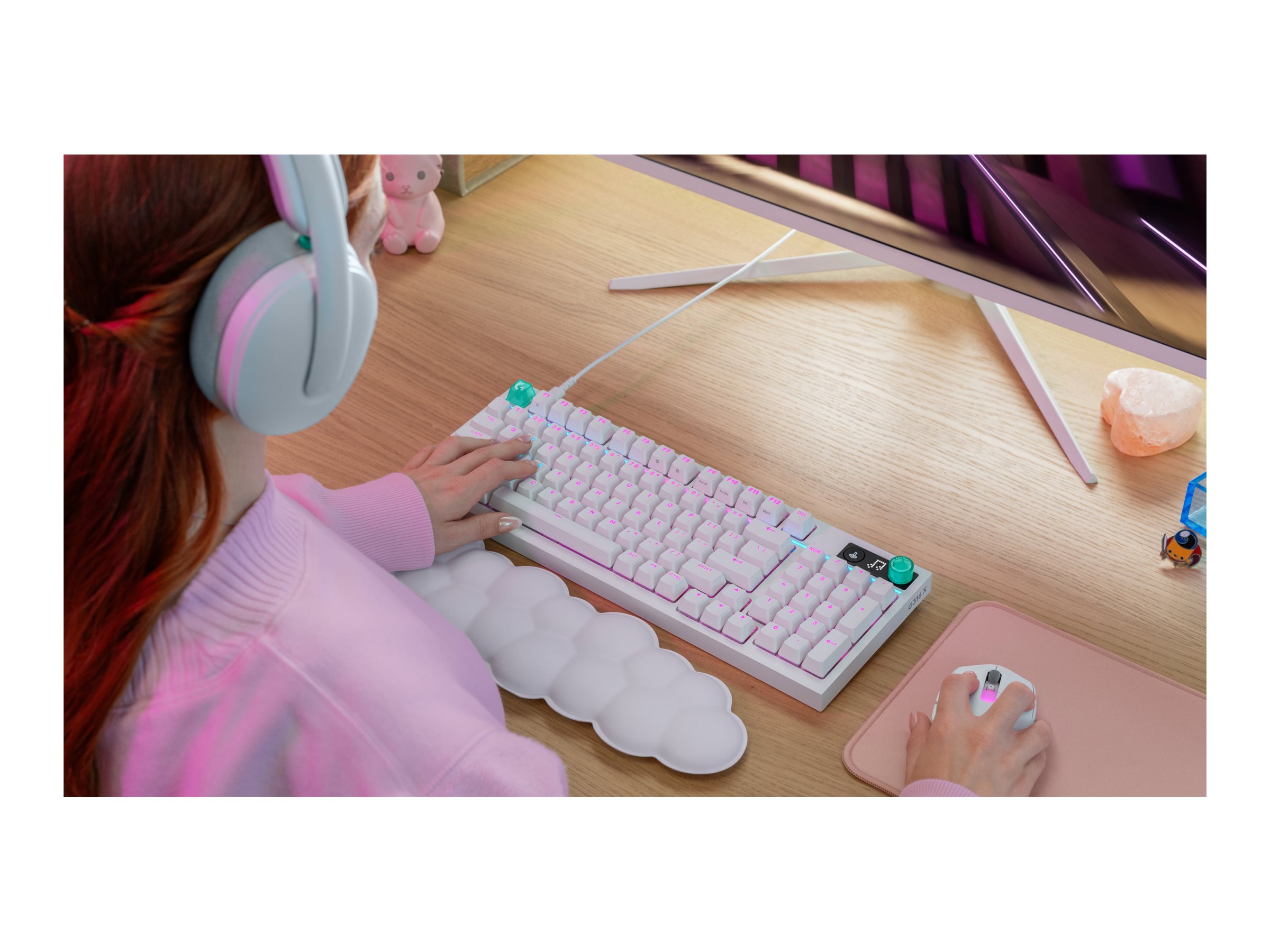 Logitech G G316 X 98 keyboard 98% full size QWERTY US white Input Product shot Front 79950