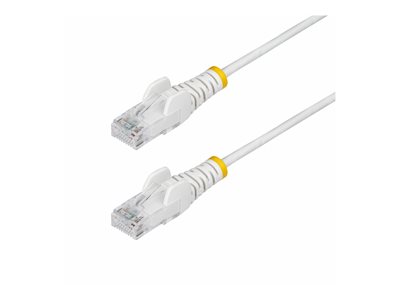 Startech 2.5m White Slim CAT6 Ethernet Cable, Snag