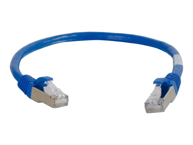 C2G Cat6a Booted Shielded (STP) Network Patch Cable - patch kabel - 30 m - modrá – foto 4