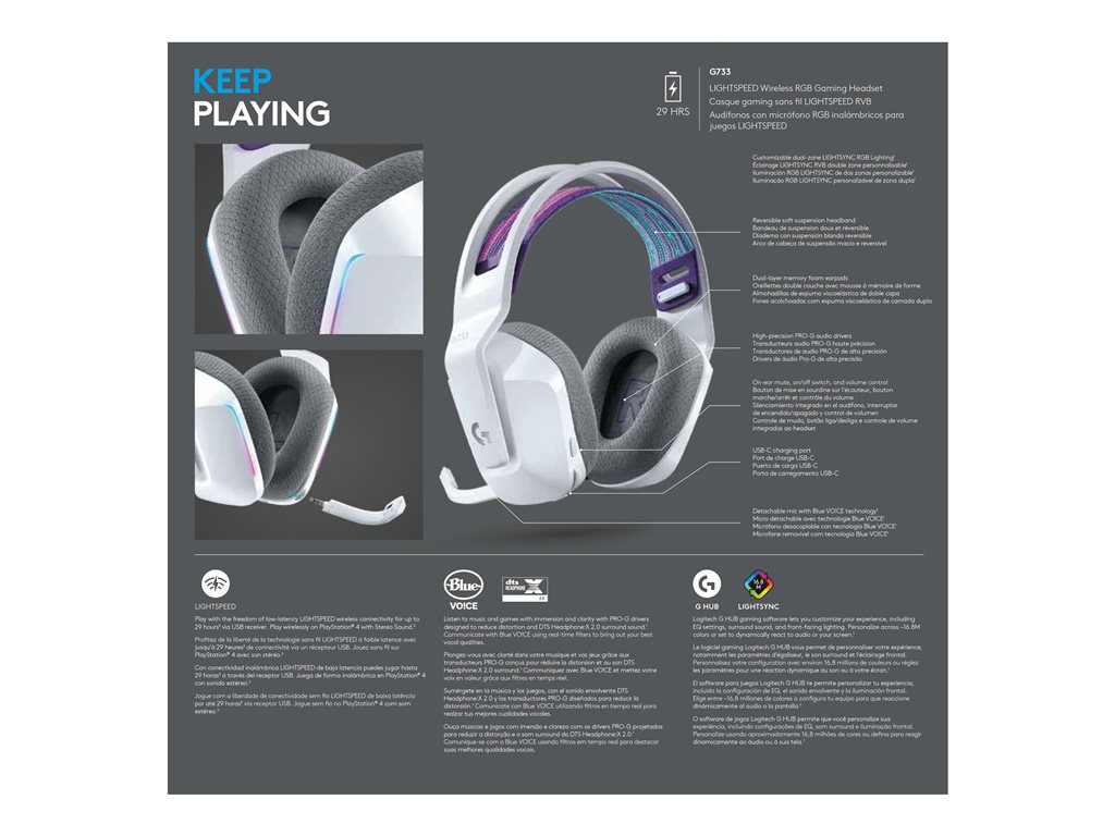 LOGI G733 Wireless LightSpeed RGB