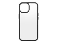 OtterBox React Series Beskyttelsescover Sort krystal (klar/sort) Apple iPhone 15