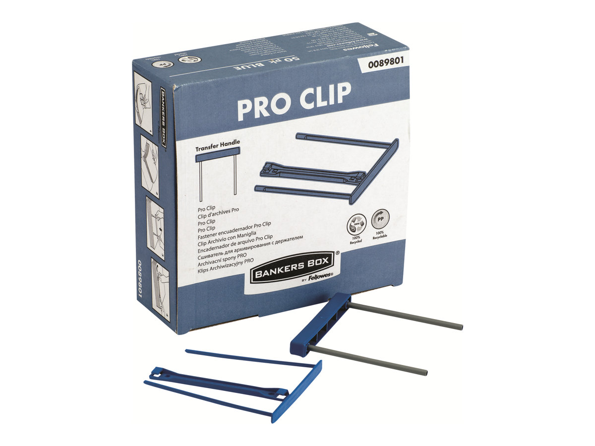 FELLOWES Biding Clip Blue Pack Of 50