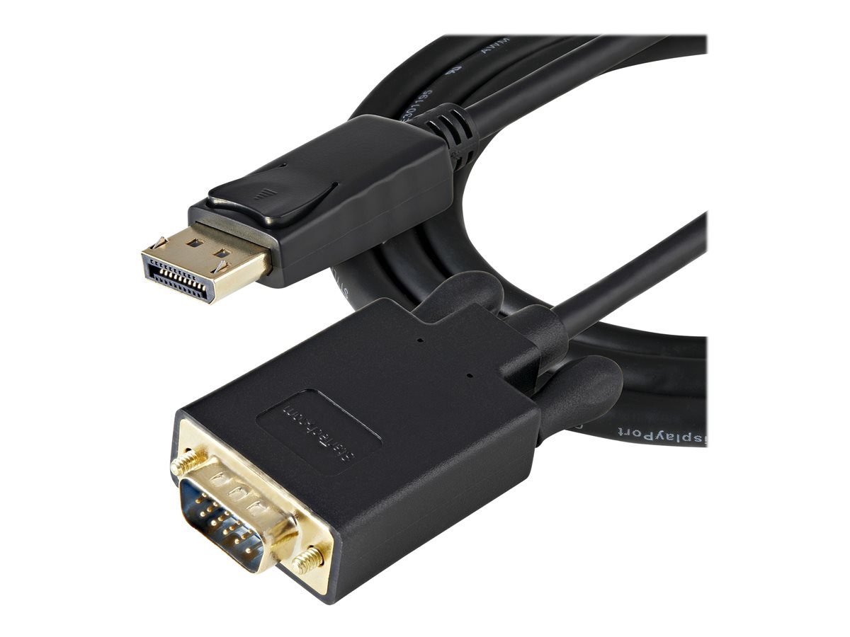 StarTech.com 3ft DisplayPort to VGA Adapter Cable - 1920x1200 - Active DisplayPort (DP) Computer or Laptop to VGA Monitor or TV Display (DP2VGAMM3B) - kabel video adaptéru - DisplayPort do HD-15 (VGA) - 1 m – foto 4