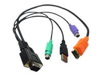 Lantronix - Keyboard / video / mouse (KVM) cable