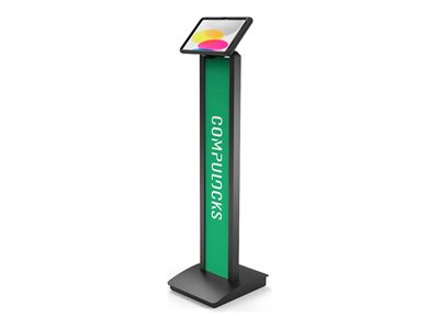 Compulocks iPad 10th-11th (A16) Gen PowerMove Brandable Floor Stand Black