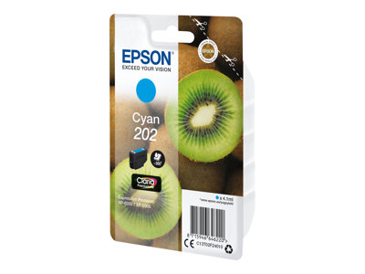 EPSON Singlepack Cyan 202 Kiwi - C13T02F24010