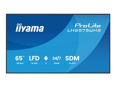 4948570125265 - IIYAMA 1640cm(65) LH6575UHS-B2AG 169 3xHDMI+DP+2xUSB (Speditionsversand)