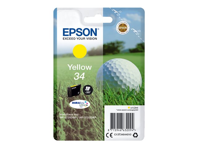 Image of Epson 34 - yellow - original - ink cartridge