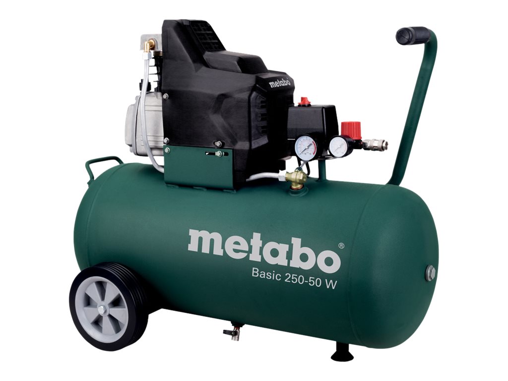 melodrama luft tankskib Metabo Basic 250-50 W Luftkompressor 1.5kW | Stort udvalg, billige priser  og hurtig levering