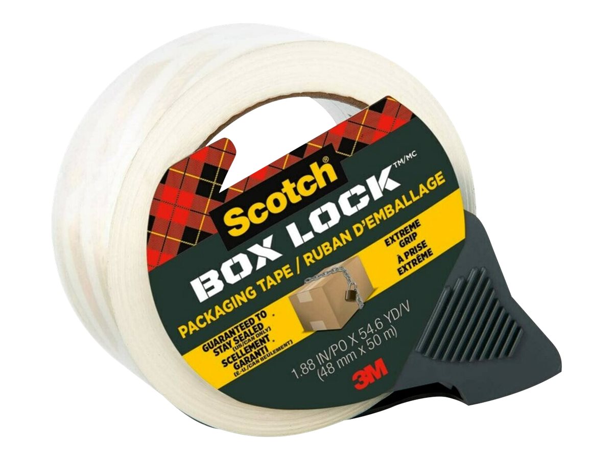 Scotch Box Lock - Ruban adhésif d'emballage - 48 mm x 50 m - transparent