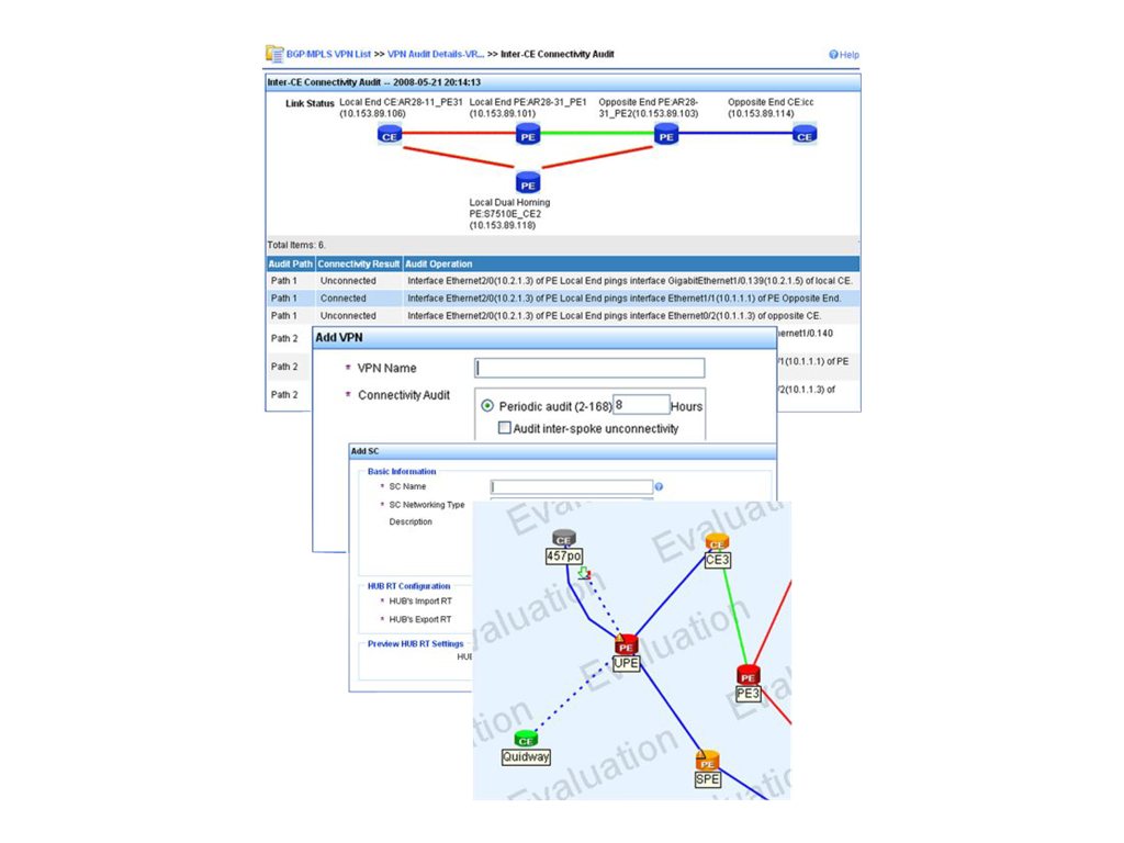 Intelligent Management Center MPLS VPN Manager (MVM)