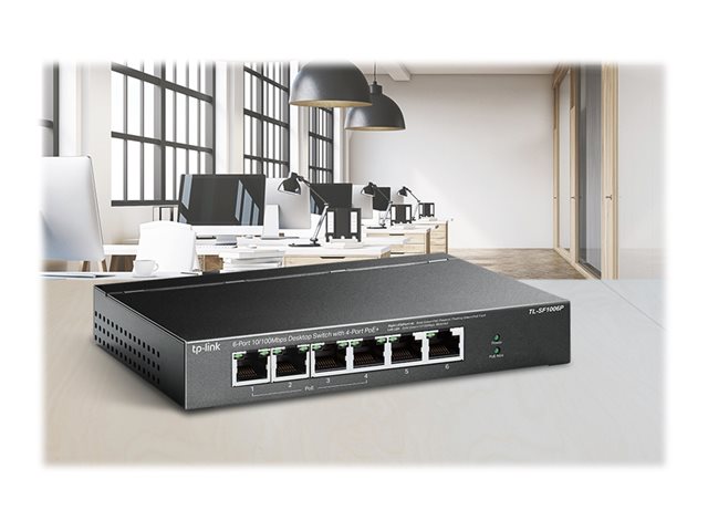 Image of TP-Link TL-SF1006P - V1 - switch - 6 ports - unmanaged
